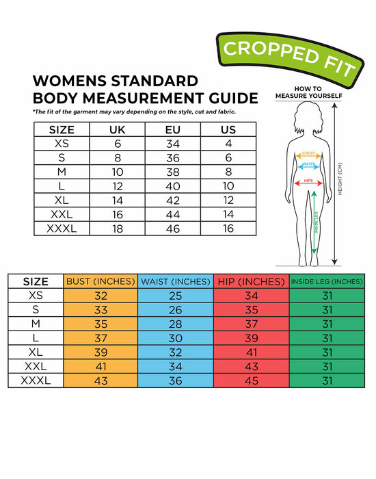 Wicked Green Pink Logo Womens Black Cropped Short Sleeved T-Shirt