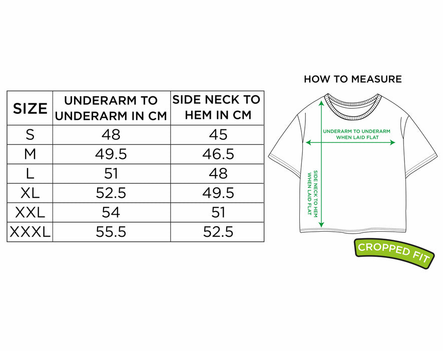 Hot Stuff Hot Stuff Crop Womens Black Cropped Short Sleeved T-Shirt