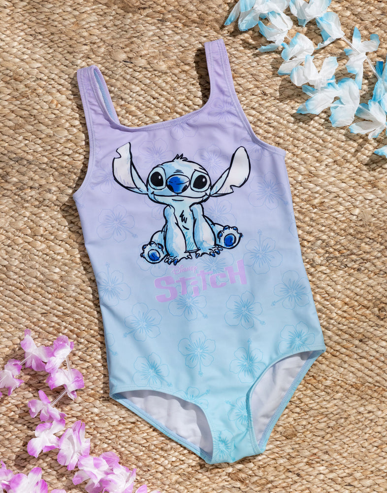 Disney Lilo & Stitch Girls Multicoloured 1 Piece Swimming Costume