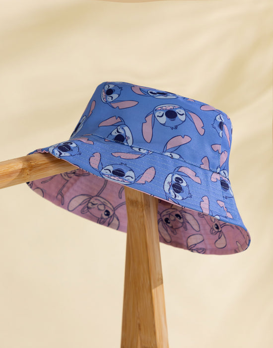 Disney Stitch & Angel Girls Reversible Bucket Hat