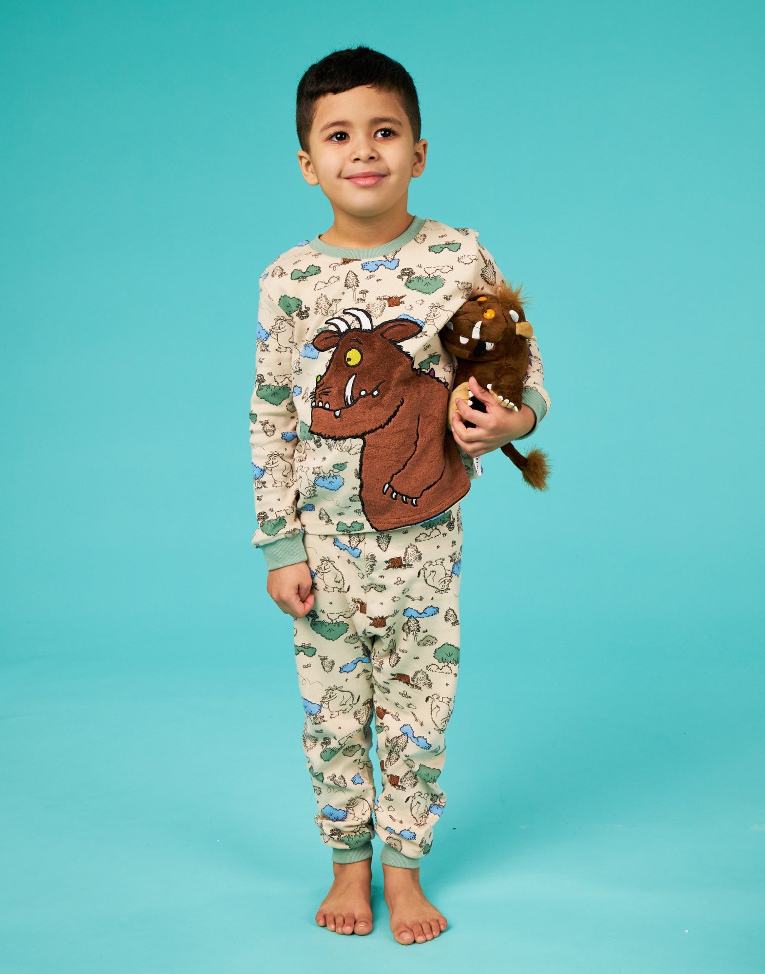 Next SNUGGLE SET - Pyjama - grey white gruffalo/grijs