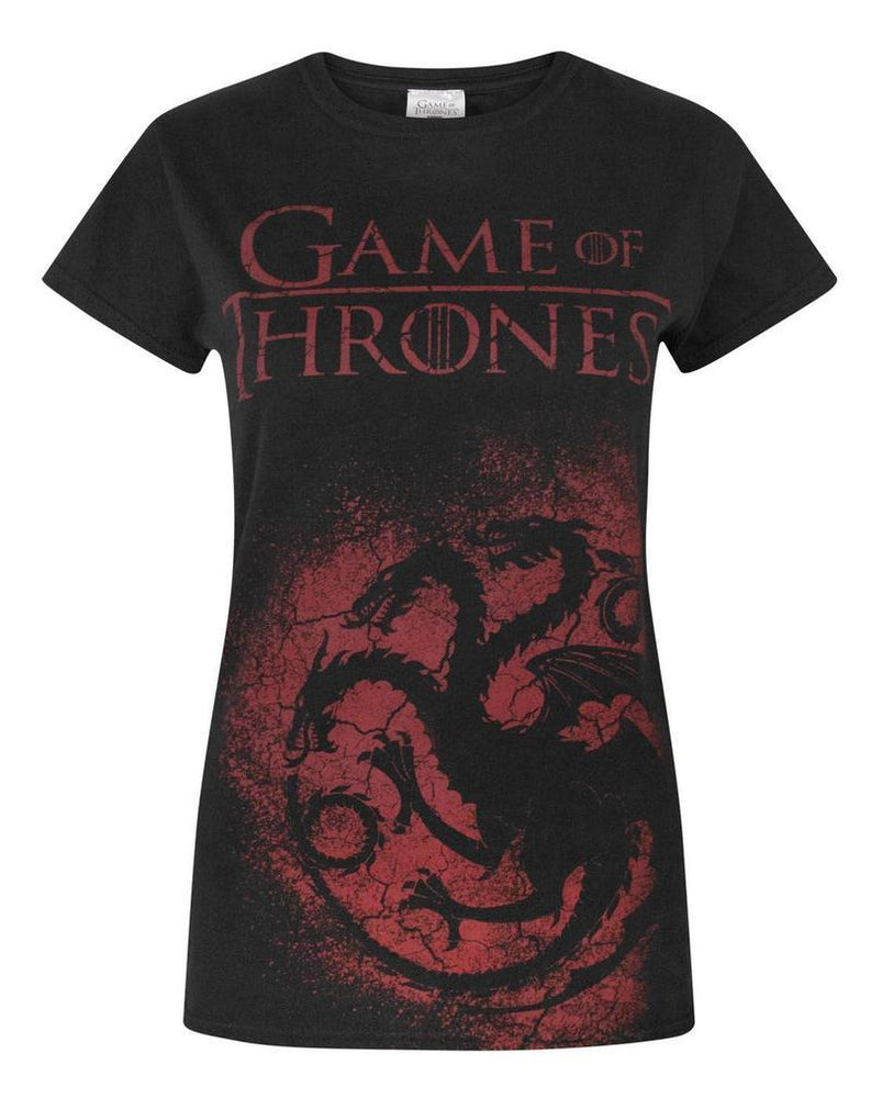 Game of Thrones Womens Black Short Sleeved T-Shirt