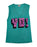 YO! Womens Turquoise Short Sleeved T-Shirt