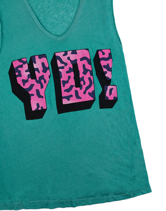 YO! Womens Turquoise Short Sleeved T-Shirt