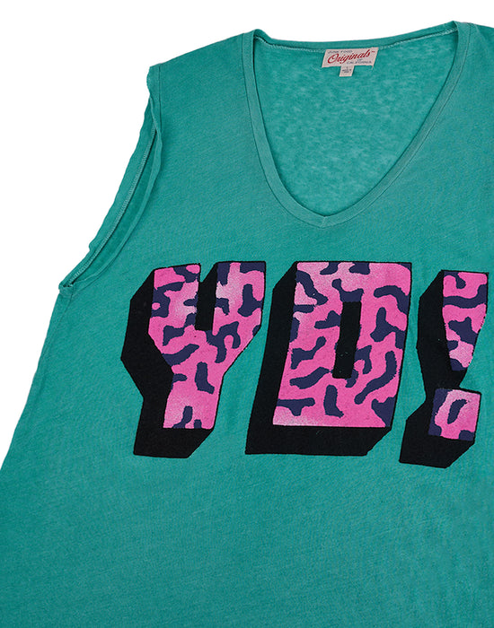 YO! Womens Turquoise Short Sleeved T-Shirt