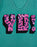 YO! Womens Turquoise Short Sleeved T-Shirt