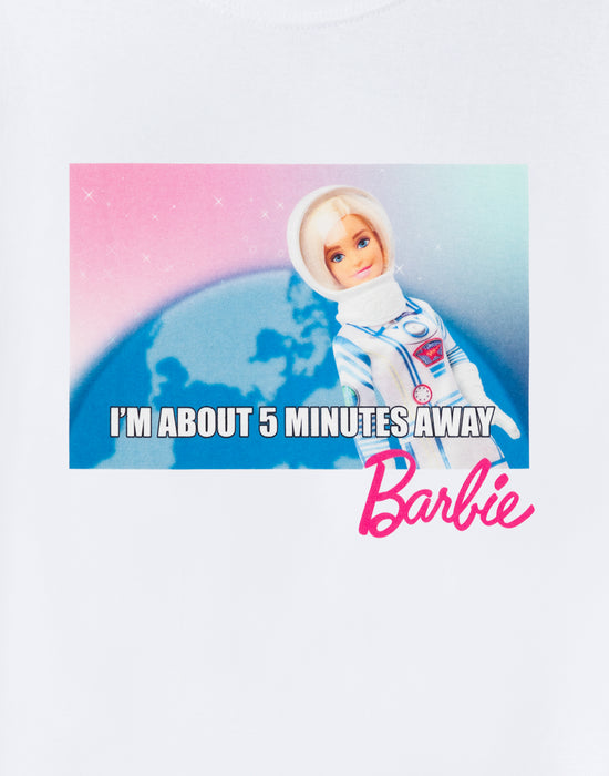 Barbie 'Running Late' White Women's T-Shirt