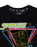 SpongeBob SquarePants 80's Neon Womens Black Short Sleeved T-Shirt