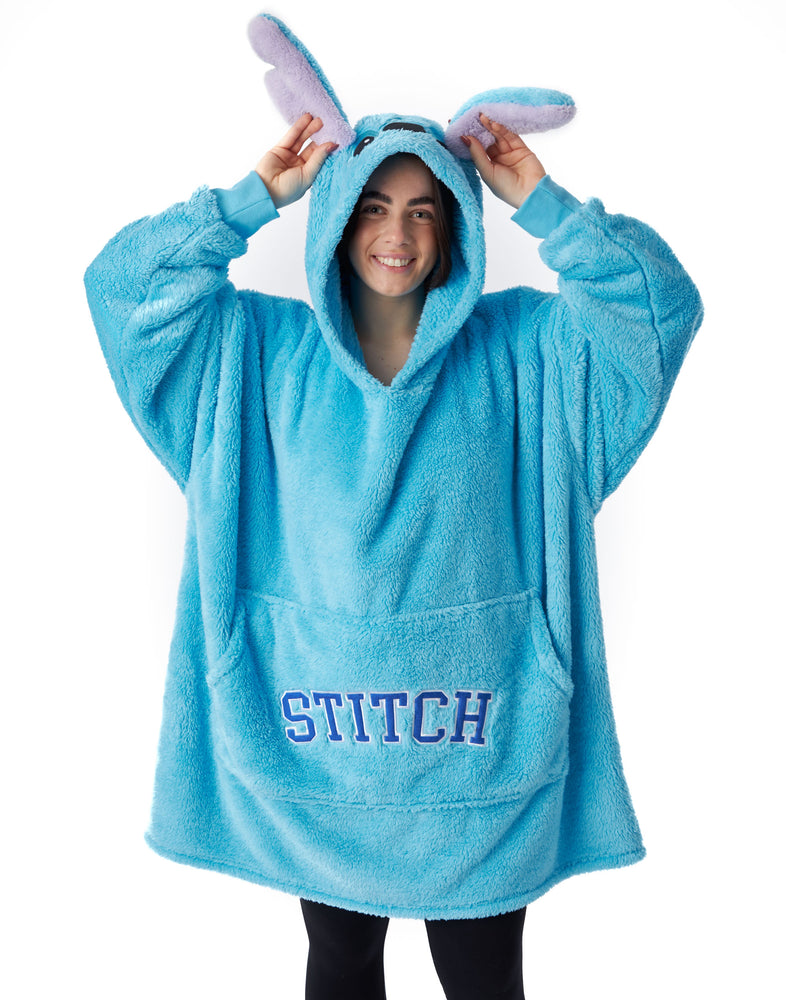 Disney Lilo & Stitch Womens Blue Wearable Blanket