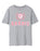 Barbie Collegiate Logo Womens Grey Marl Short Sleeved T-Shirt