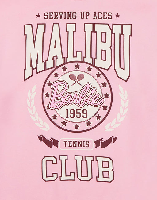 Barbie Womens Malibu Tennis Club Sweatshirt