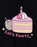 Pusheen Let's Pawty Womens Black Short Sleeved T-Shirt