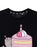 Pusheen Let's Pawty Womens Black Short Sleeved T-Shirt