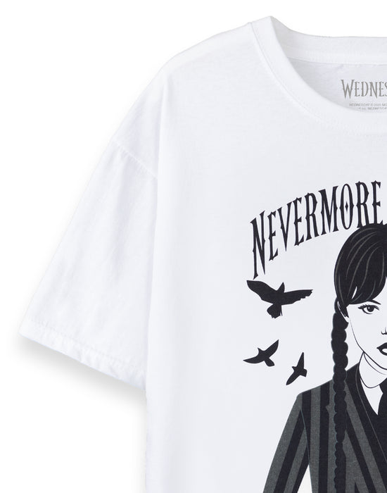 Wednesday Tea Womens White Short Sleeved T-Shirt