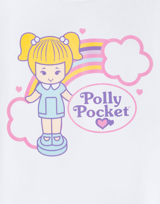 Polly Pocket Doll Womens White Short Sleeved T-Shirt