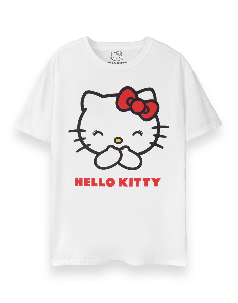 Hello Kitty Classic Womens White Short Sleeved T-Shirt