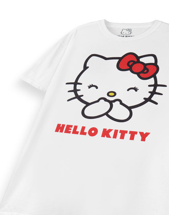Hello Kitty Classic Womens White Short Sleeved T-Shirt