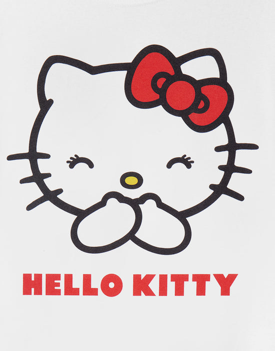 Hello Kitty Classic Womens White Short Sleeved T-Shirt