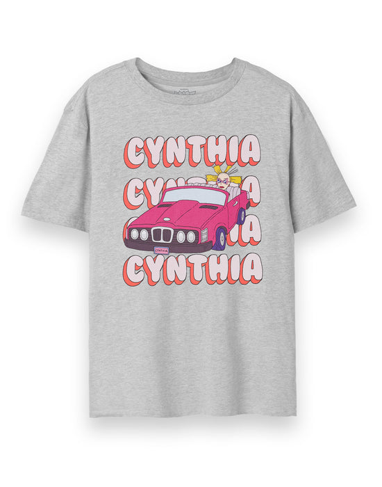 Rugrats Cynthia Car Womens Grey Marl Short Sleeved T-Shirt