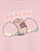 Pusheen Peachy Womens Pink Cropped Short Sleeved T-Shirt