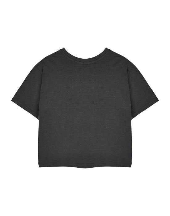 Disney College Crop Womens Grey Cropped Short Sleeved T-Shirt