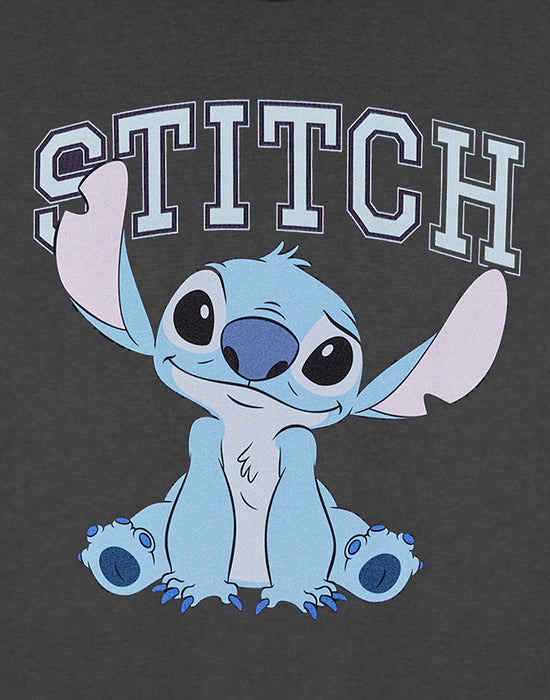 Disney College Crop Womens Grey Cropped Short Sleeved T-Shirt