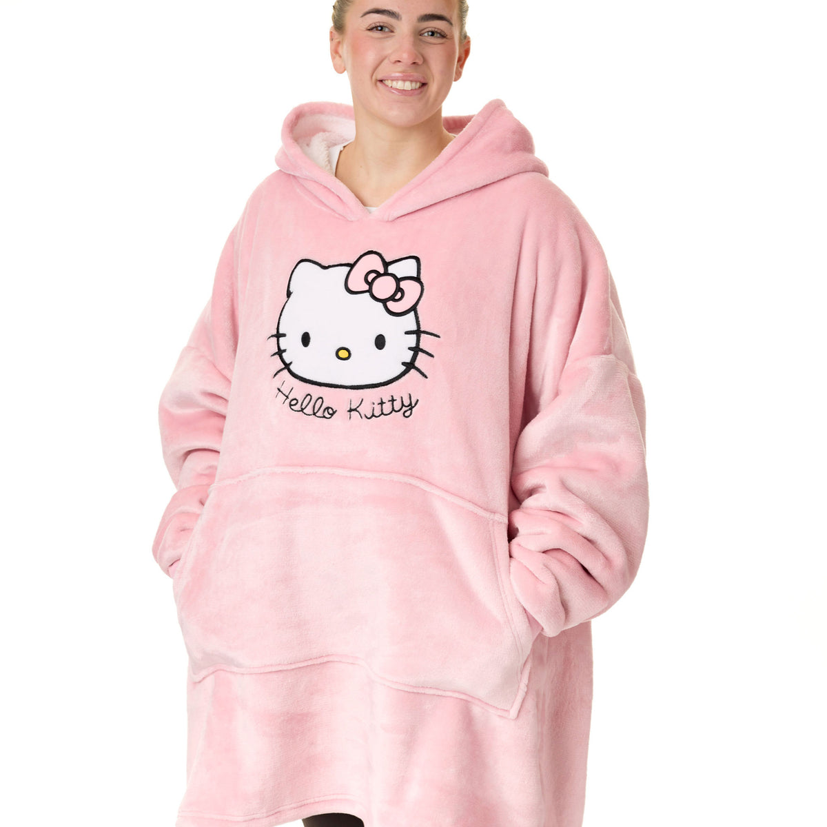 Pink Blanket Sweater Shark Tank Snuggie For Kids The COMFY