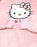 Hello Kitty Character Face Womens Pink Blanket Hoodie