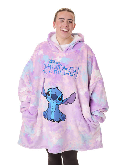 Blanket Hoodies Mujer Tie Dye Big W Stitch Oodie Disney Lilo