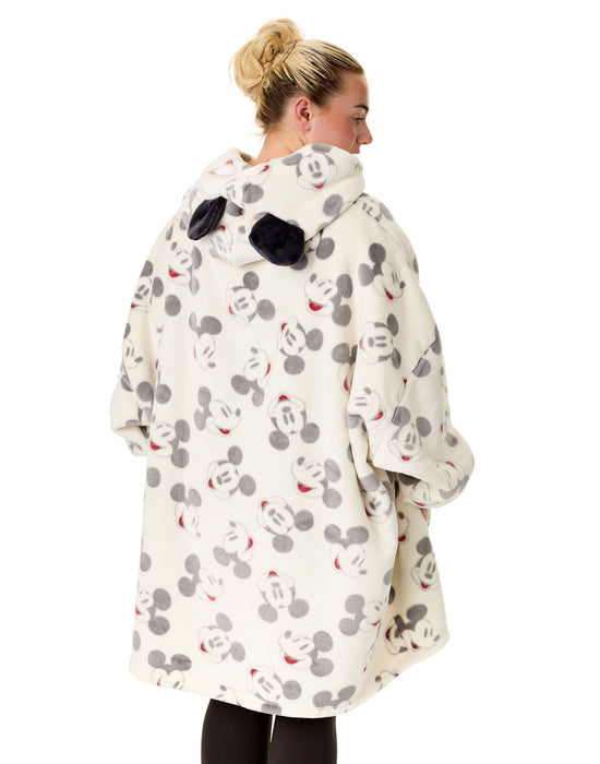 Disney Mickey Mouse Womens Beige Blanket Hoodie — Vanilla Underground