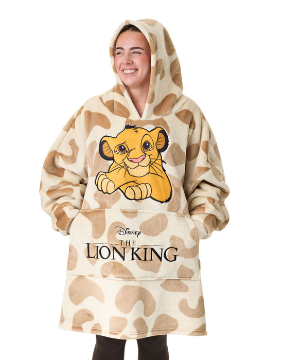 Disney The Lion King Womens Beige Blanket Hoodie — Vanilla Underground