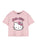 Hello Kitty Club Womens Pink Cropped Short Sleeved T-Shirt