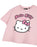 Hello Kitty Club Womens Pink Cropped Short Sleeved T-Shirt