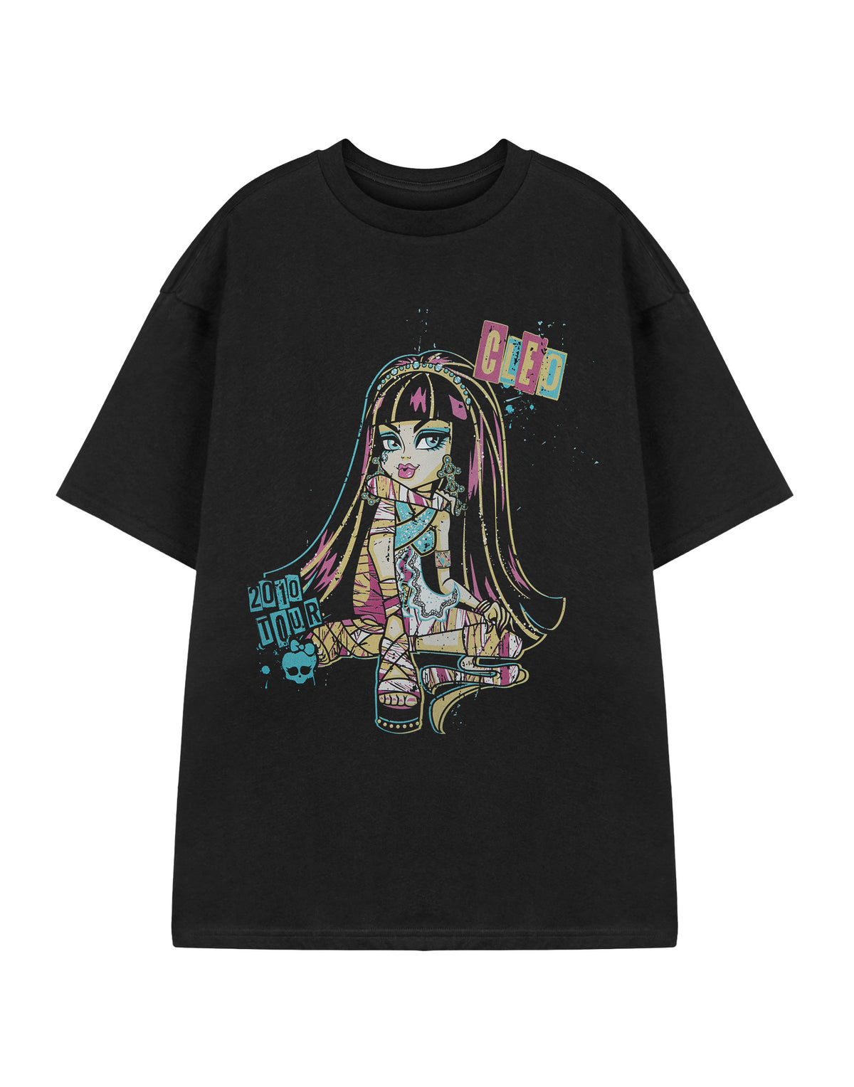 Monster High Cleo Womens Black Short Sleeved T-Shirt — Vanilla Underground