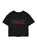 Coca Cola Coca-Cola Womens Black Cropped Short Sleeved T-Shirt