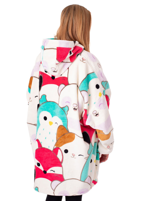 Squishmallows Multi Character Womens Multicoloured Blanket Hoodie