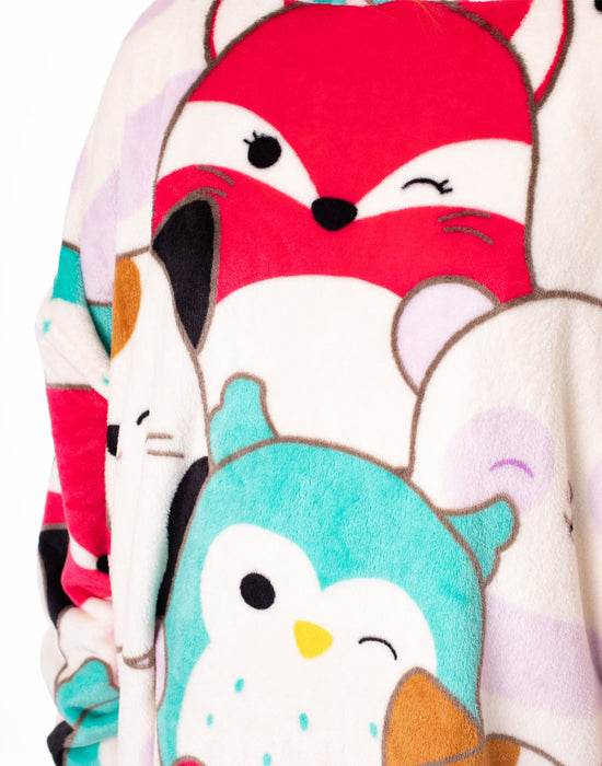 Squishmallows Multi Character Womens Multicoloured Blanket Hoodie