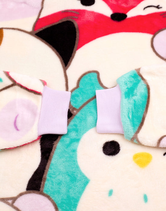 Squishmallows Multi Character Womens Multicoloured Blanket Hoodie