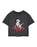 Betty Boop Leg Womens Grey Cropped Short Sleeved T-Shirt