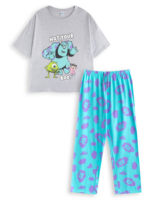 monsters inc sully pajamas Disney Pixar Monsters Inc Sully Womens Multicoloured Short Sleeve Long — Vanilla Underground