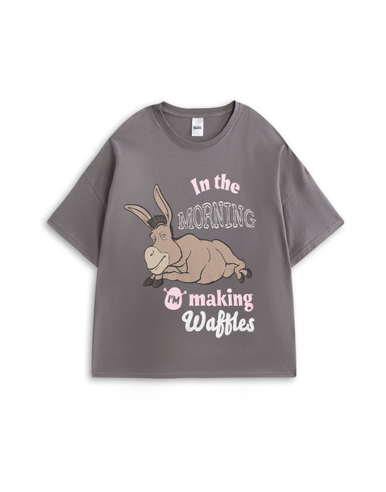 Shrek Donkey Womens Multicoloured Short Sleeve Long Leg Pyjama Set