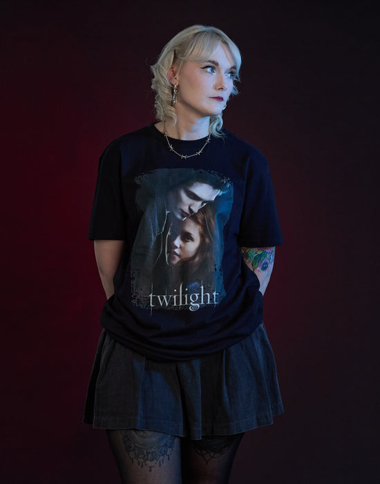 Twilight Womens Movie Poster Black Short Sleeved T-Shirt
