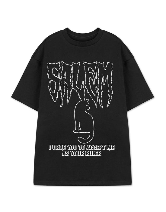 Show Me The Merch Salem Womens Black Short Sleeved T-Shirt