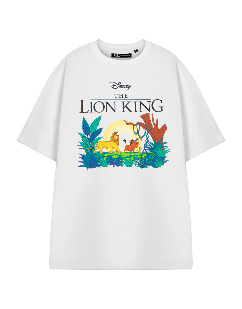 Disney Lion King Womens White Short Sleeved T-Shirt