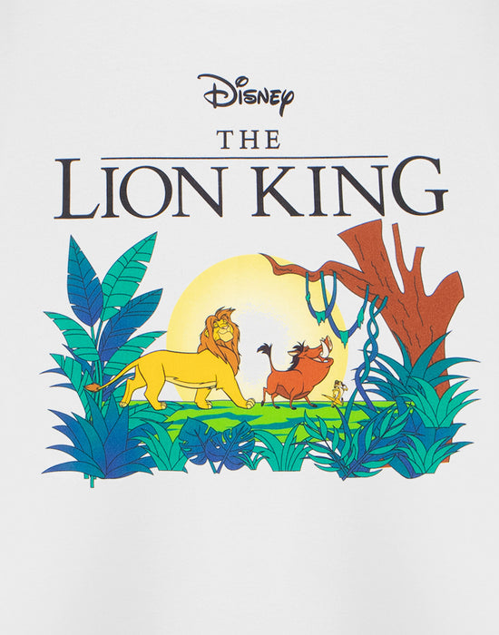 Disney Lion King Womens White Short Sleeved T-Shirt