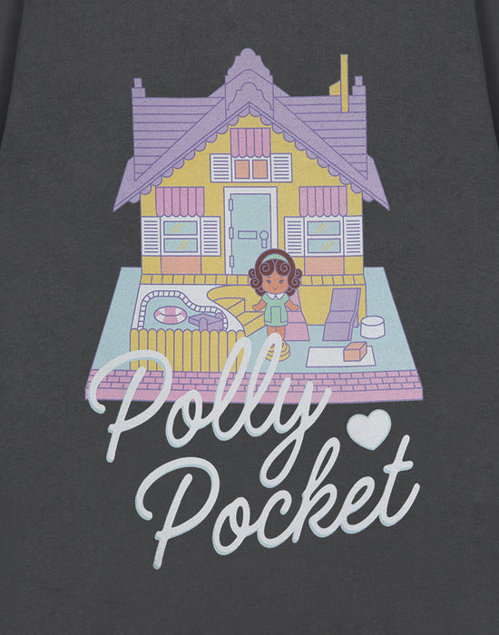 Polly Pocket Doll House Womens Grey Sweatshirt