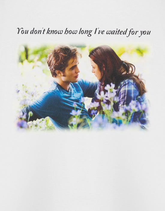 Twilight You Know How Long I've Waited Womens White Short Sleeved T-Shirt