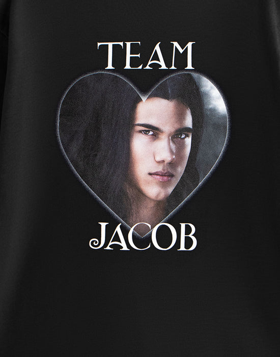 Twilight Team Jacob Womens Black Short Sleeved T-Shirt