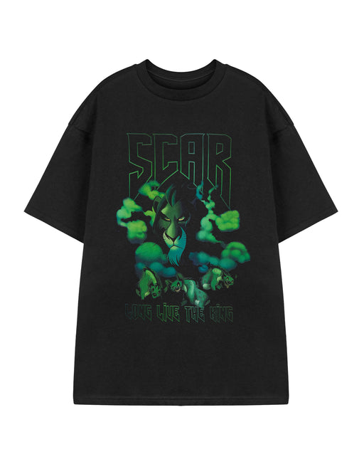 Disney Scar Lion King Womens Black Short Sleeved T-Shirt