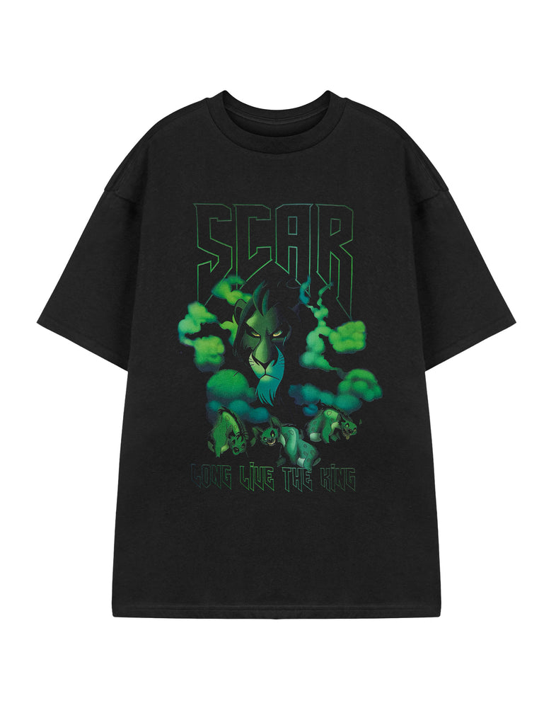 Disney Scar Lion King Womens Black Short Sleeved T-Shirt